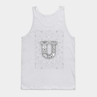 'U' Intricate Pattern Tank Top